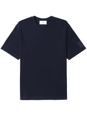Tommy Hilfiger Womens Cotton Metallic Logo T-Shirt,Navy,XX-Large