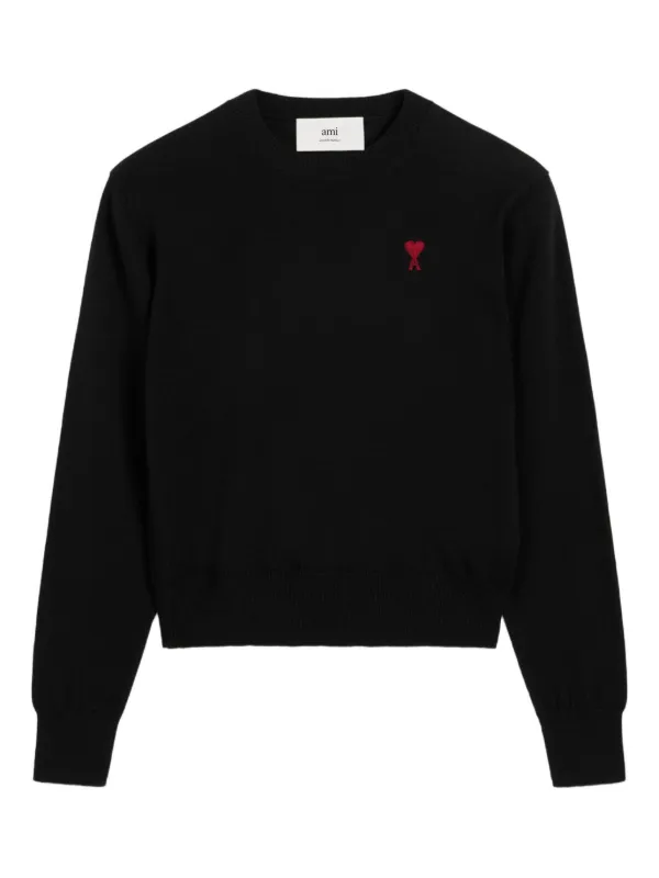 AMI Paris Ami De Coeur セーター | ブラック | FARFETCH JP