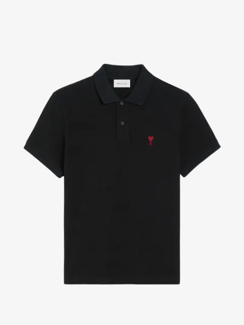 AMI Paris Ami de Coeur piqué polo shirt