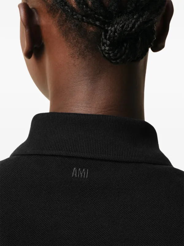 AMI Paris Camisa Polo Ami De Coeur | Preto | FARFETCH BR