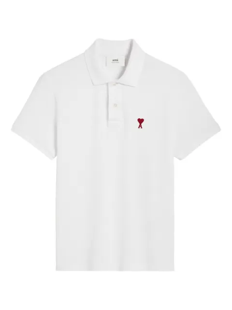 AMI Paris Ami De Coeur organic-cotton polo shirt