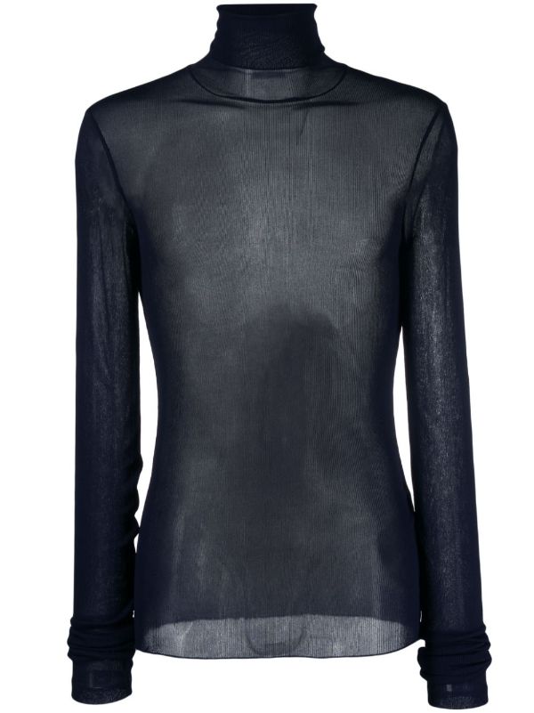 Semi on sale sheer turtleneck