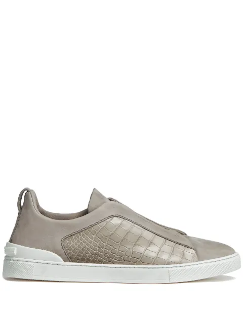 Zegna Triple Stitch leather sneakers