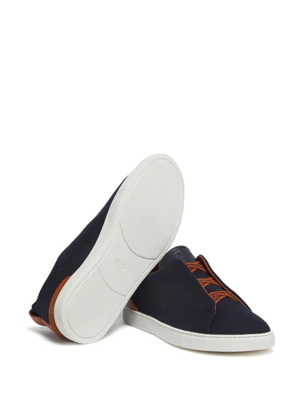 Zegna Triple Stitch slip-on Sneakers - Farfetch