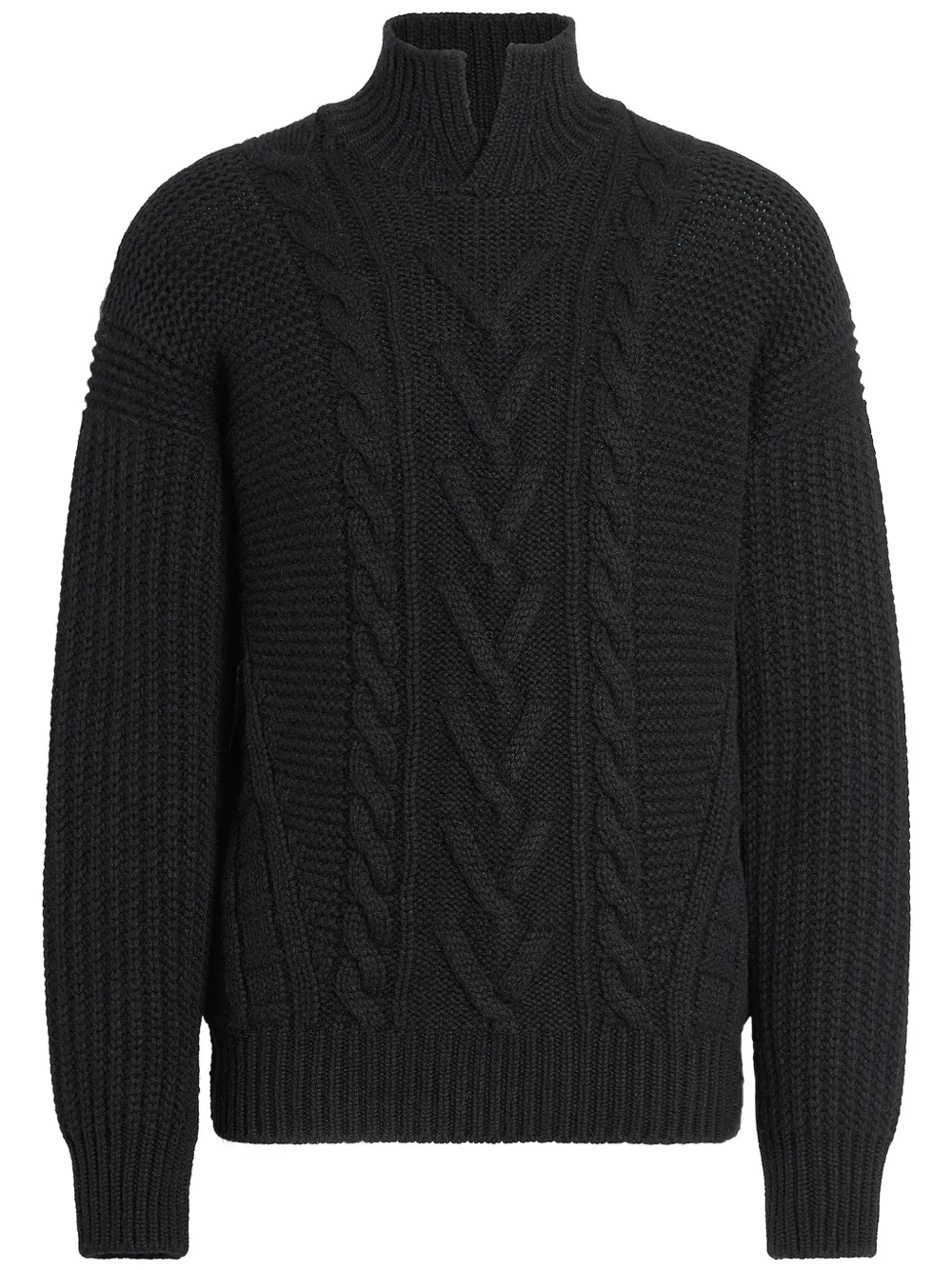 Zegna pull Oasi en cachemire à col montant | noir | Image 1
