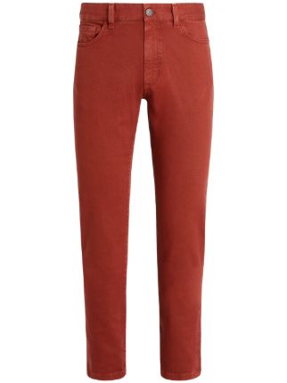 Red slim hot sale fit jeans