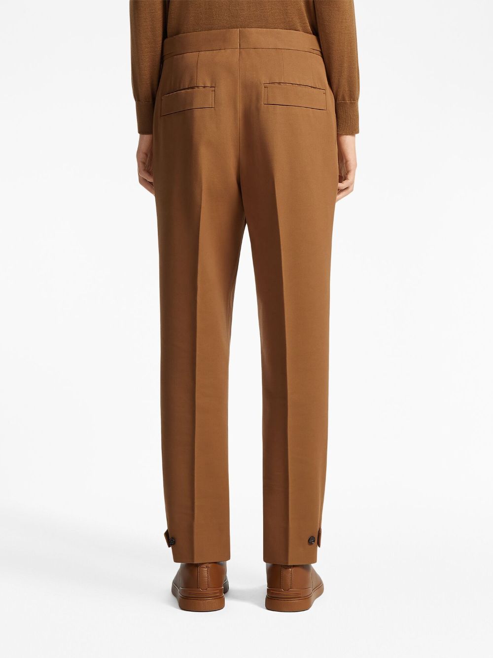 Zegna Geplooide pantalon Bruin