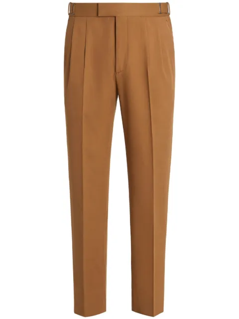 Zegna pleat-detail straight-leg trousers