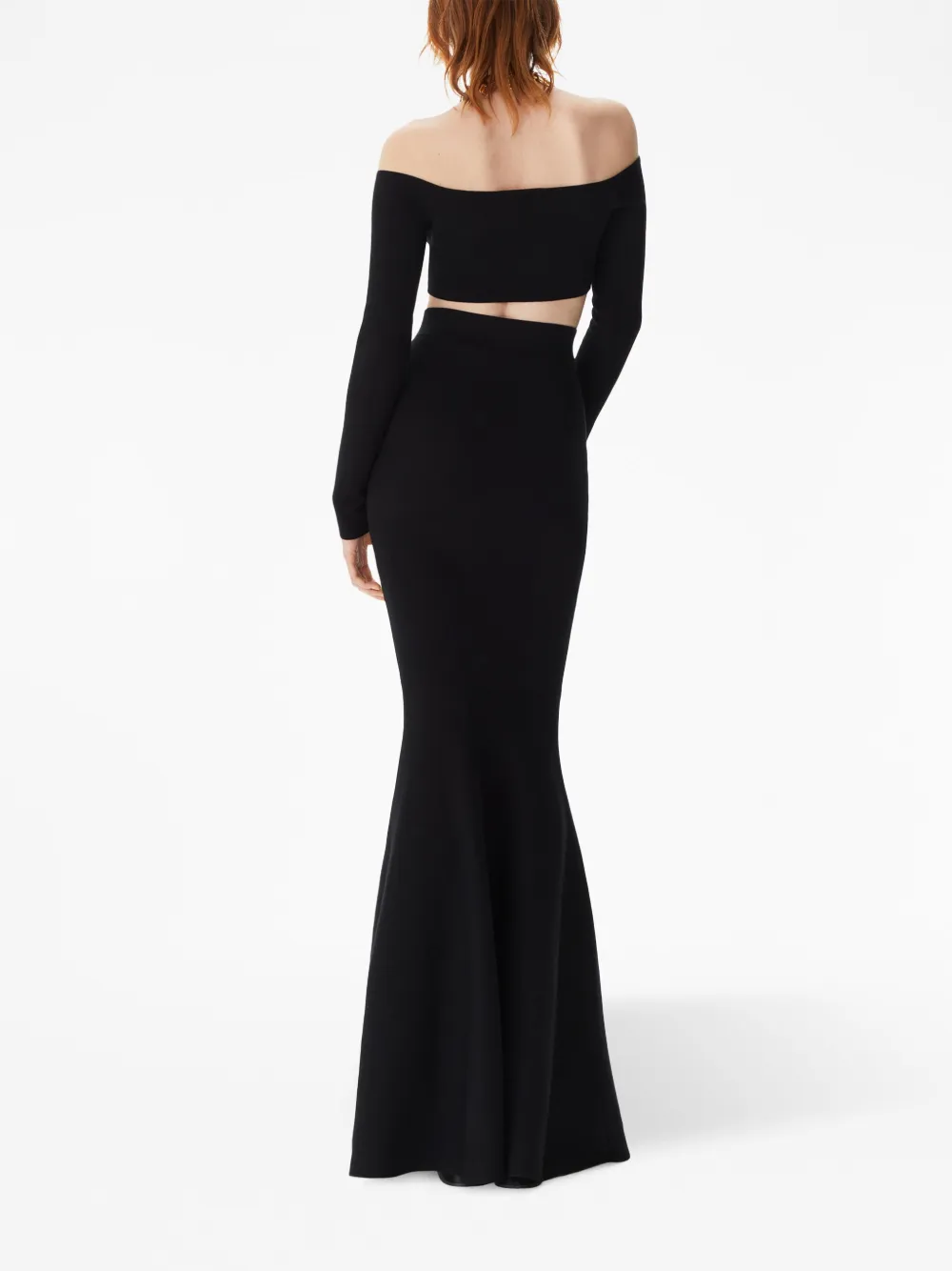 off-shoulder cropped top