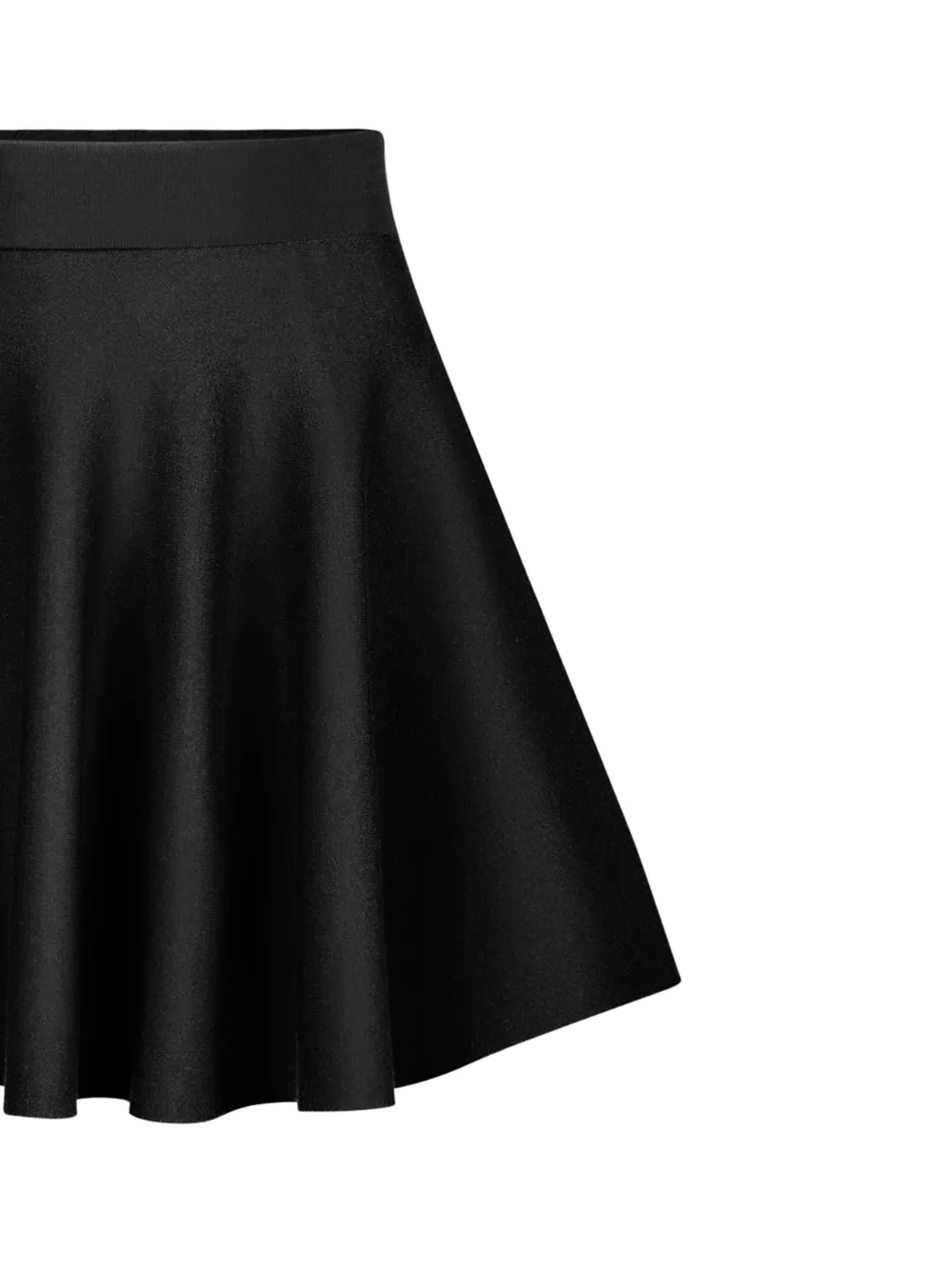 high-rise skater miniskirt