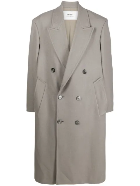 AMI Paris abrigo midi con doble botonadura