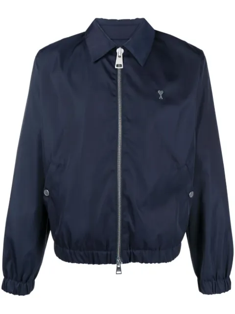 AMI Paris Ami de Couer-motif shirt jacket