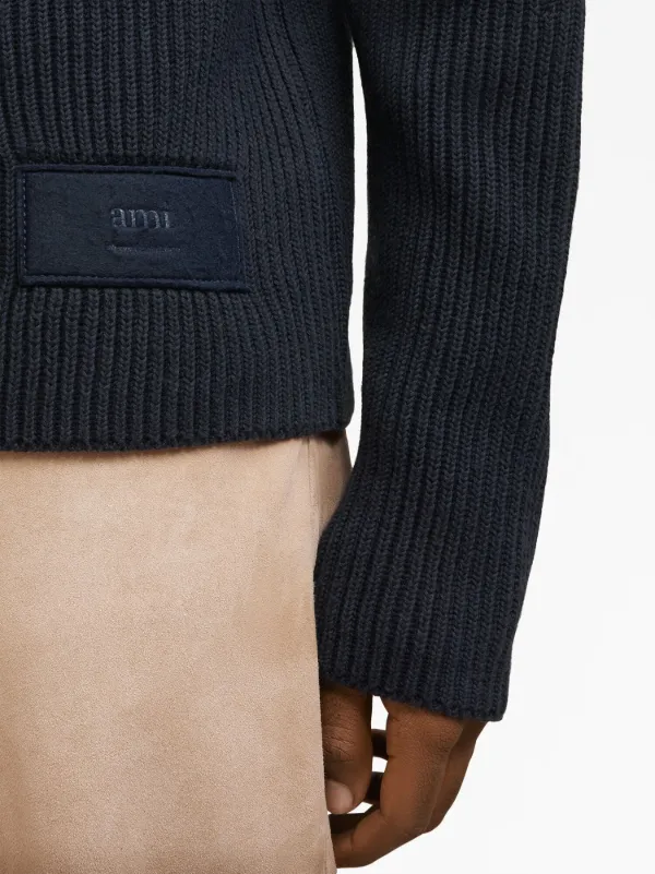 AMI Paris Oversized Sweater | Blue | FARFETCH
