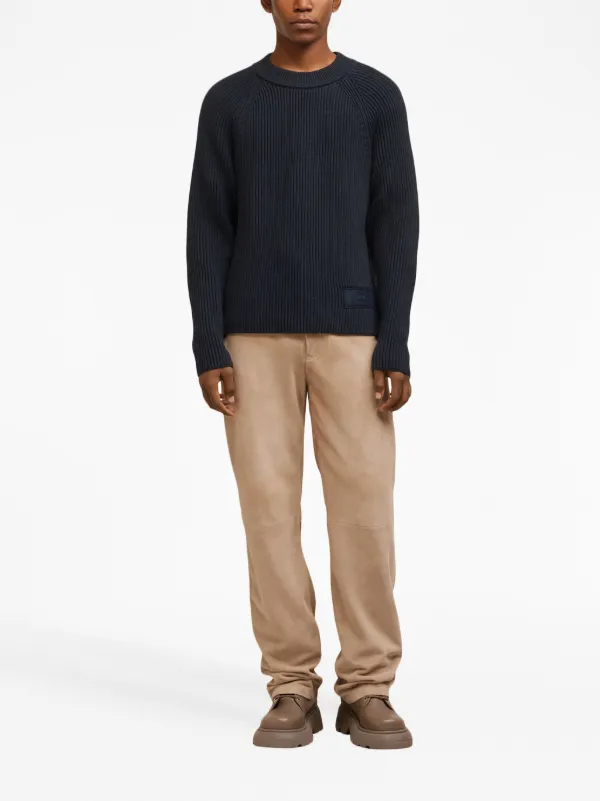 【楽天最安値に挑戦】 AMI FARFETCH | Blue | Sweater Oversized Paris トップス