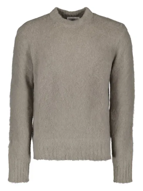 AMI Paris brushed crew-neck jumper