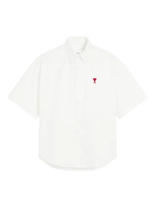 Chemise en coton à logo Ami de Coeur - AMI Paris - Modalova
