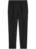 AMI Paris pleat-detail tapered chino trousers - Black