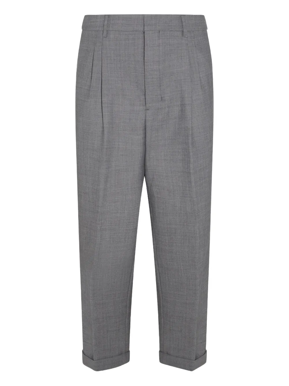 AMI Paris Pantalon met toelopende pijpen Grijs