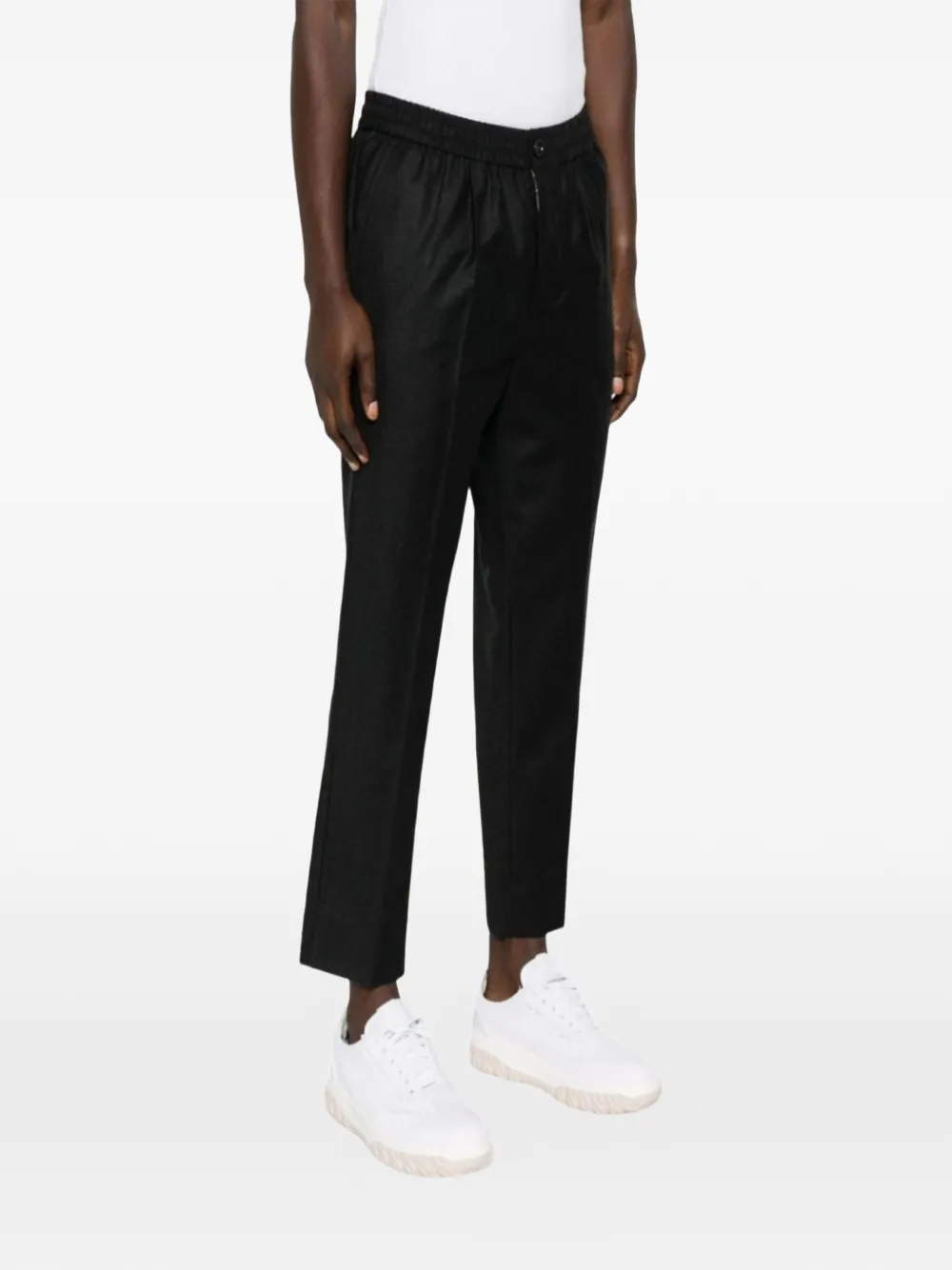 AMI Paris Cropped broek Zwart