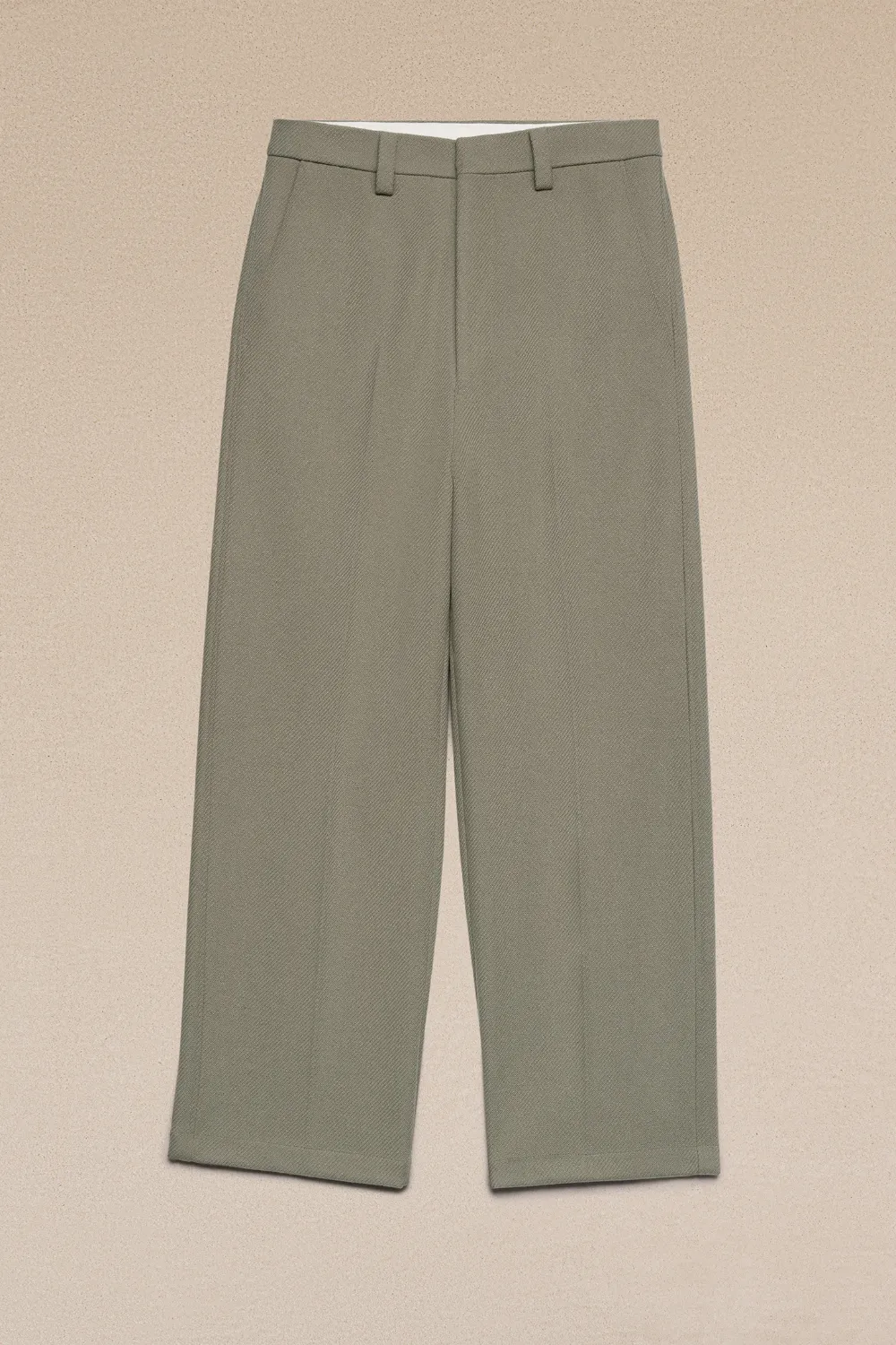 AMI ALEXANDRE MATTIUSSI WIDE FIT TROUSERS NEUTRALS FOR MEN