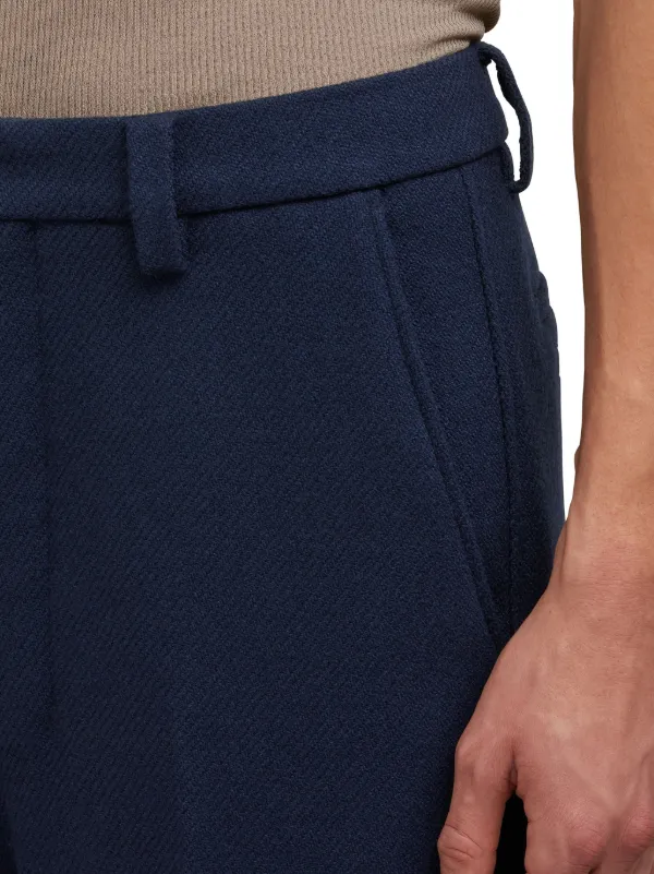 AMI Paris straight-leg Tailored Trousers | Blue | FARFETCH JO