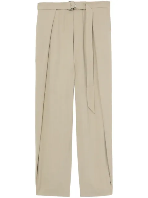 AMI Paris pantalones anchos con cinturón