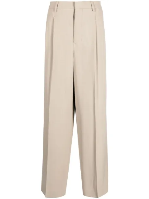 AMI Paris straight-leg pleat-detail trousers