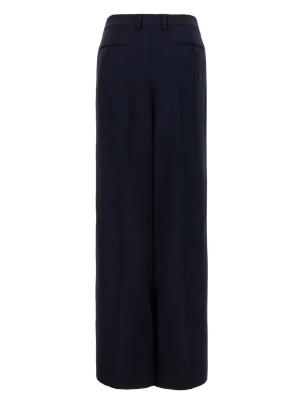 パンツ AMI PARIS MIDNIGHT BLUE WOOL PANT Ami Midnight Blue Wool Pant Large Fit Trousers – LOZURI®