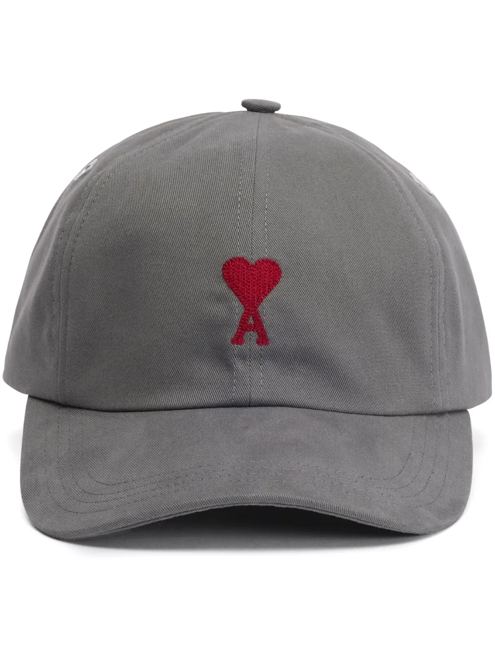 Image 1 of AMI Paris logo-embroidered cotton cap