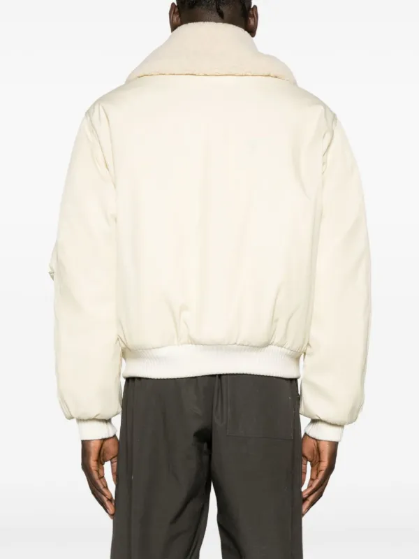 Shearling collar sale bomber