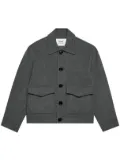 AMI Paris pointed-collar buttoned jacket - Grey