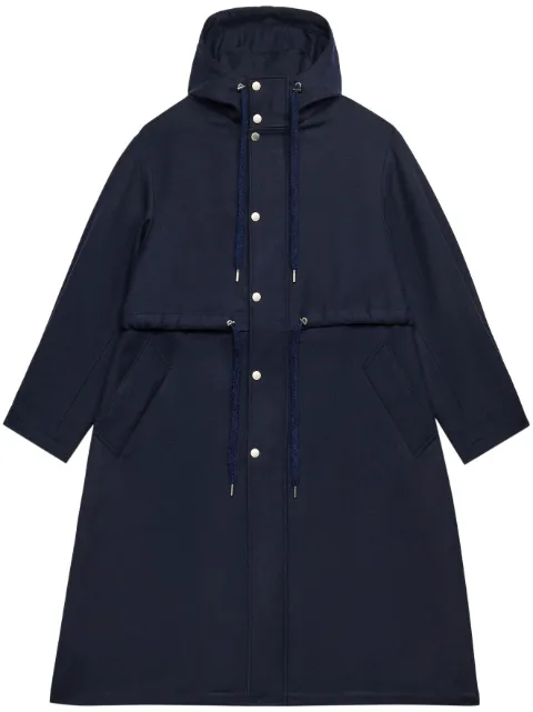 AMI Paris Kapuzenparka mit Kordelzug