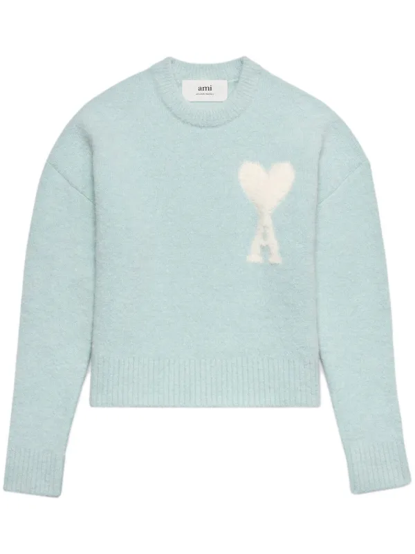 AMI Paris Cloudy Wool Ami De Coeur セーター - Farfetch