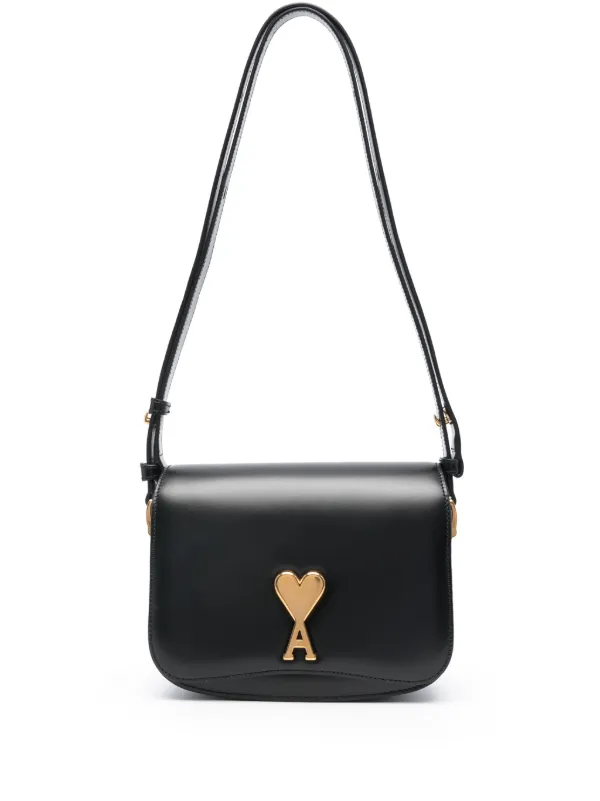 AMI Paris Paris Paris Leather Shoulder Bag - Farfetch