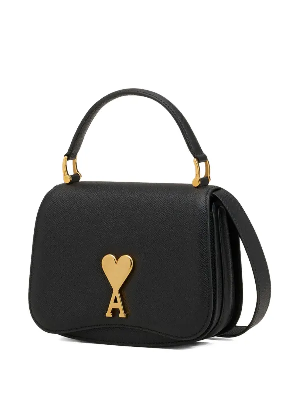 【AMI PARIS】 レディース バッグ Black フラップ ストラップ付 org.jpg