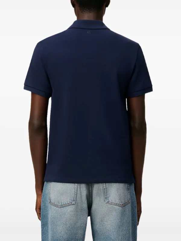 AMI Paris Ami De Coeur Polo Shirt | Blue | FARFETCH