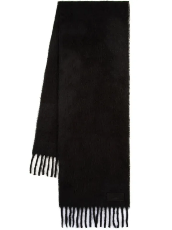 【 AMI PARIS 】 Black Fringe Scarf 20250278_57244811_600.jpg