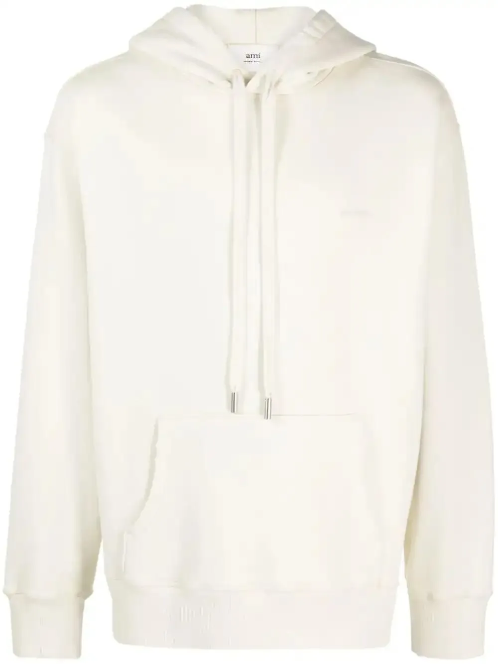 AMI Paris Hoodie mit Logo-Stickerei - Gelb
