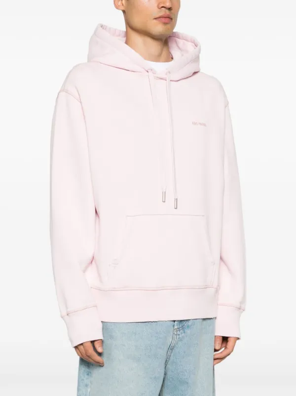 AMI Paris ロゴ パーカー | ピンク | FARFETCH JP