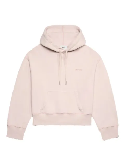 AMI Paris hoodie en coton à logo brodé