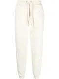 AMI Paris logo-patch drawstring track pants - White