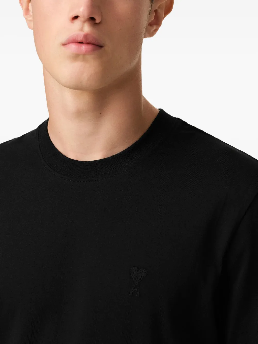AMI Paris crew-neck T-shirt | Black | FARFETCH