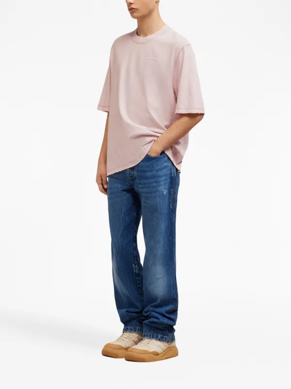 AMI Paris Fade Out T-shirt | Pink | FARFETCH SG