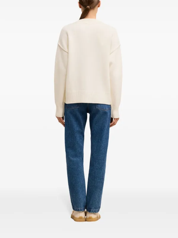 AMI Paris Ami De Coeur カーディガン | ホワイト | FARFETCH JP AMI Paris Ami De Coeur カーディガン | ホワイト | FARFETCH JP