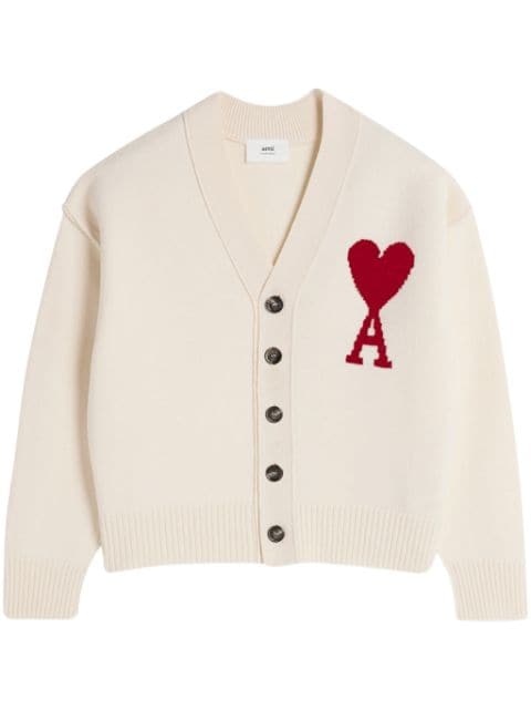 AMI Paris Ami de Coeur wool cardigan