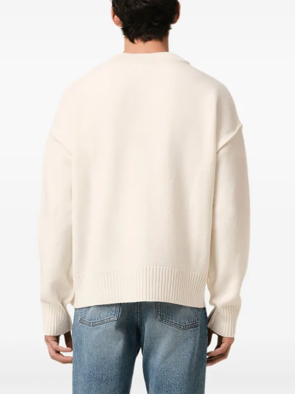 AMI Paris Ami De Coeur カーディガン | ホワイト | FARFETCH JP