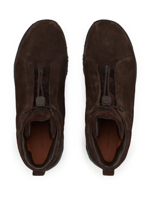 Triple Stitch Vetta suede sneakers