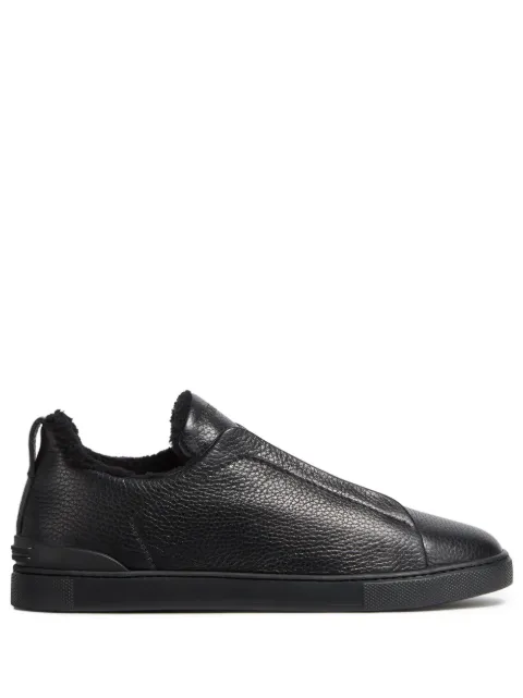 Zegna Triple Stitch leather sneakers