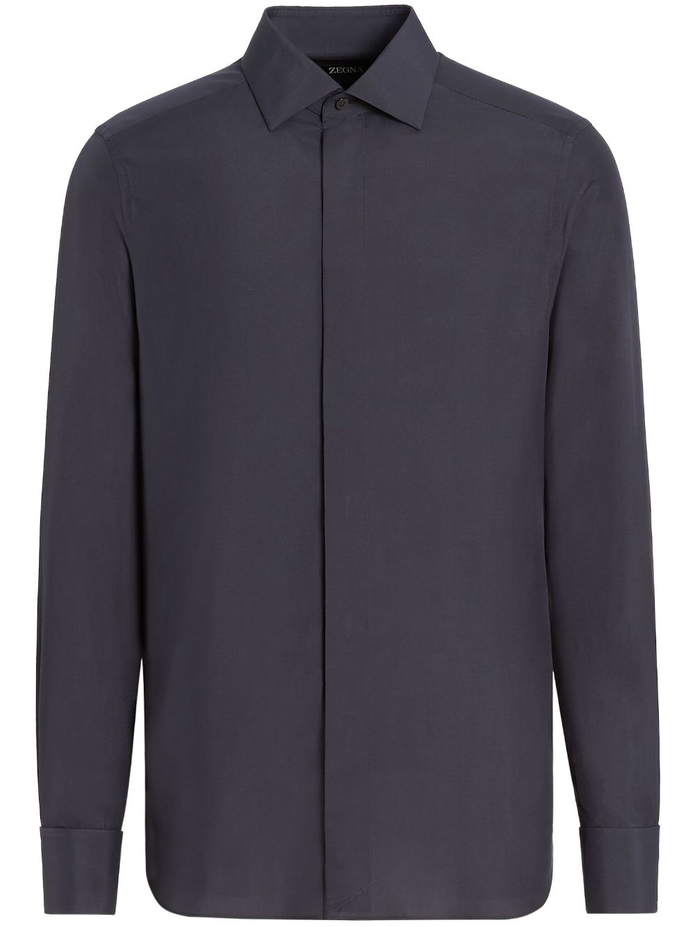 Zegna silk evening shirt - Blue