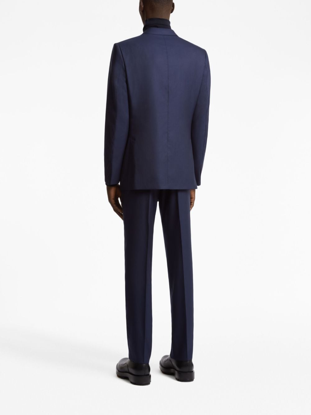 Shop Zegna Oasi Single-breasted Cashmere Suit In Blue